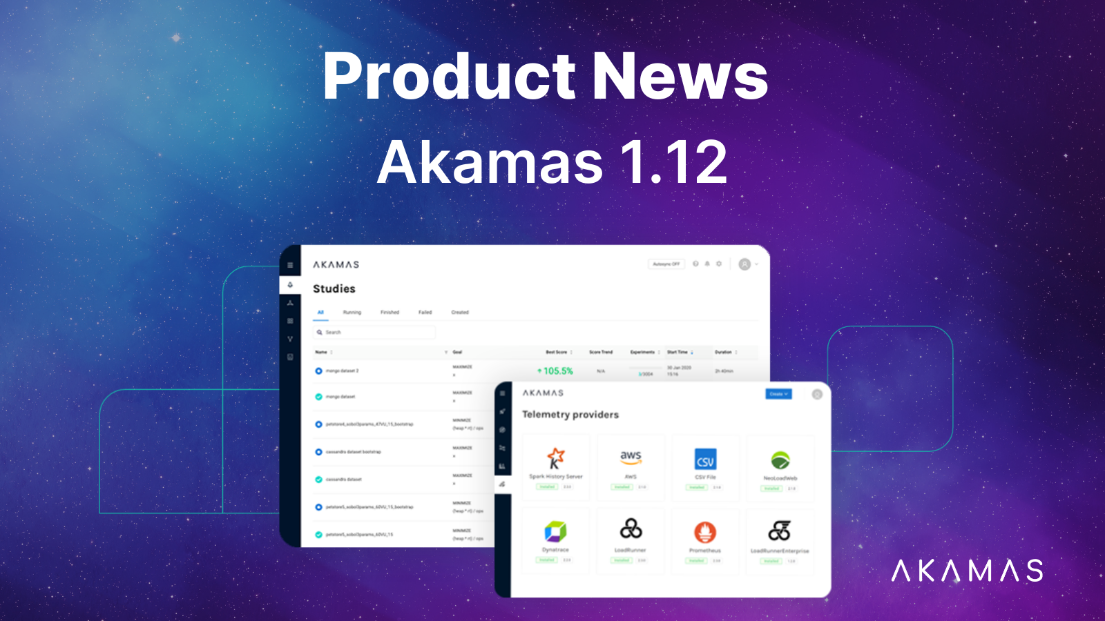 Akamas product news 1.12