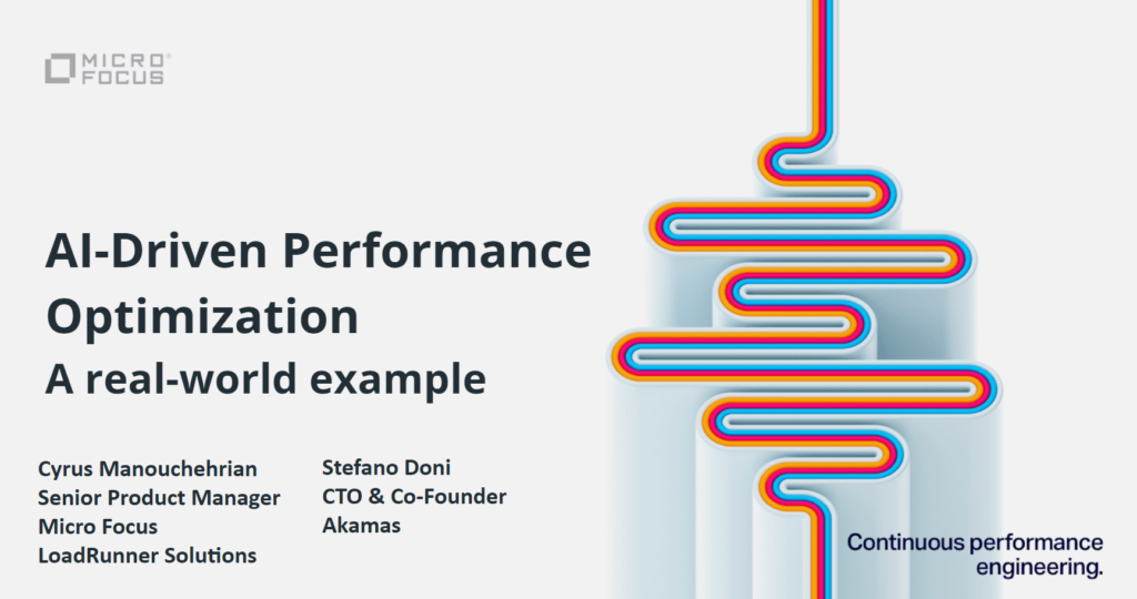 Akamas Micro Focus LoadRunner webinar: AI-Driven Performance Optimization